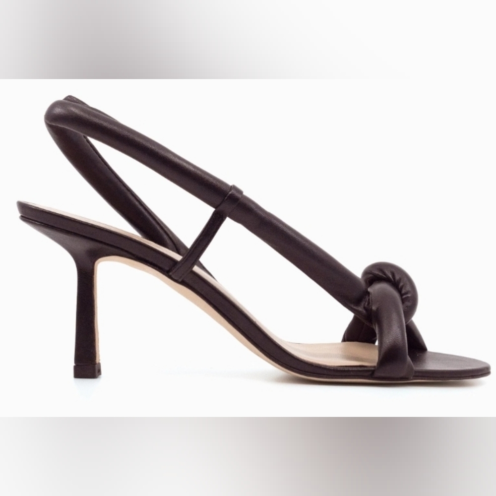Studio Amelia Tubular Pretzel 70 Heel | Chocolate size 38EU (8US)